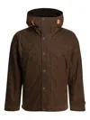 Ceccarelli Hooded Padded Jacket In Brown