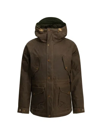 Ceccarelli New Fisherman Hooded Multi-pocket Coat In Brown