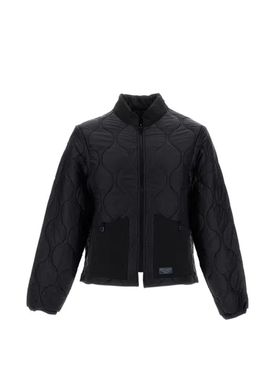 Ceccarelli Quilted Zip-up Jacket In Black