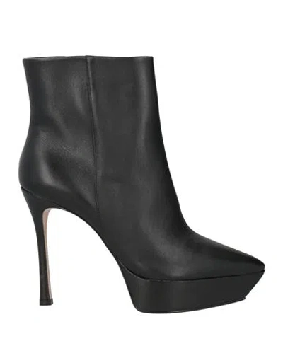 Cecconello Woman Ankle Boots Black Size 10 Leather