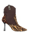 Cecconello Woman Ankle Boots Sand Size 7 Leather In Beige