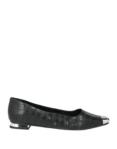Cecconello Woman Ballet Flats Black Size 10 Synthetic Material
