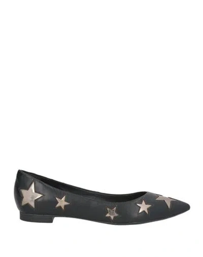 Cecconello Woman Ballet Flats Black Size 6 Leather