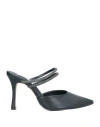 Cecconello Woman Mules & Clogs Black Size 7 Textile Fibers In Black