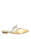 Cecconello Woman Mules & Clogs Gold Size 7 Soft Leather In Gold