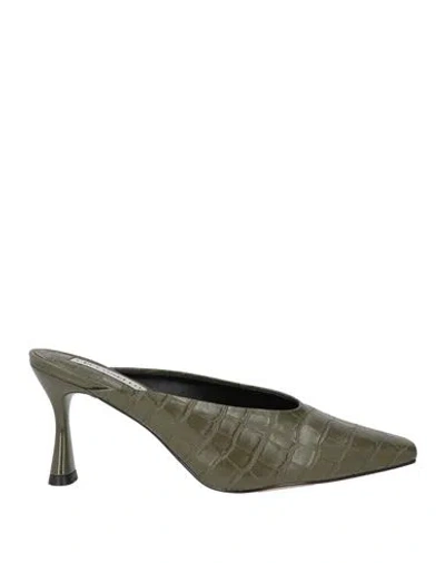 Cecconello Woman Mules & Clogs Military Green Size 9 Synthetic Material