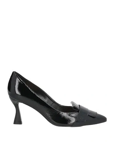 Cecconello Woman Pumps Black Size 7 Leather