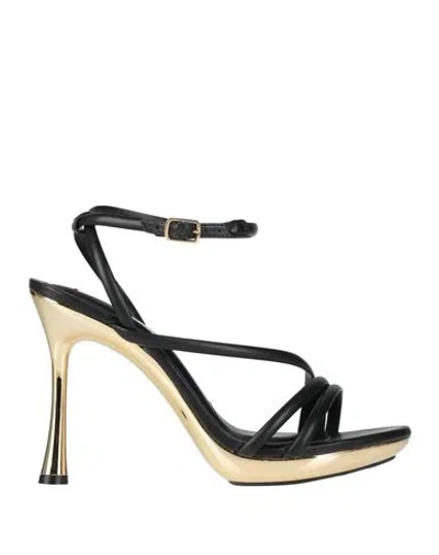 Cecconello Woman Sandals Black Size 7 Leather