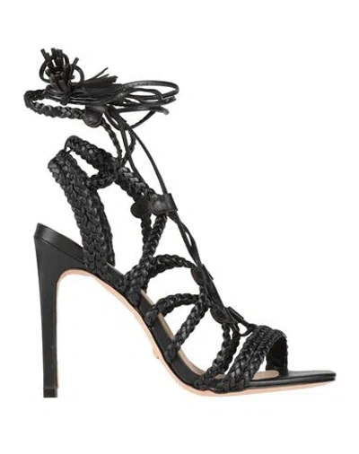 Cecconello Woman Sandals Black Size 7 Leather