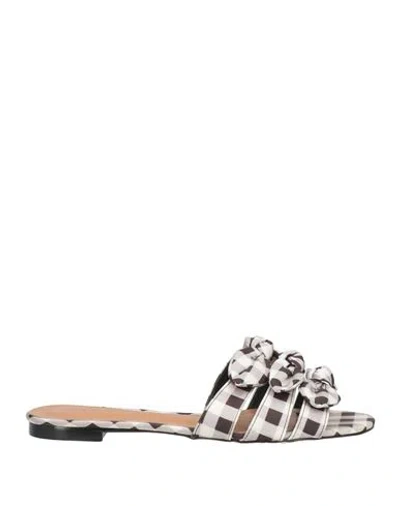 Cecconello Woman Sandals Light Grey Size 6 Textile Fibers In Gray
