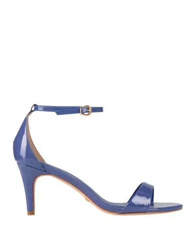 Cecconello Woman Sandals Purple Size 9 Leather