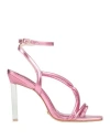 Cecconello Woman Thong Sandal Pink Size 6 Soft Leather