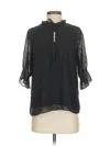 Cece 3/4 Sleeve Blouse In Black