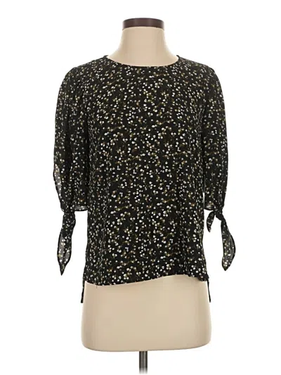 Cece 3/4 Sleeve Blouse In Black