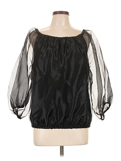 Cece 3/4 Sleeve Blouse In Black