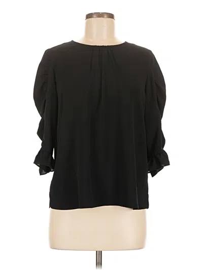 Pre-owned Cece 3/4 Sleeve Blouse In Black