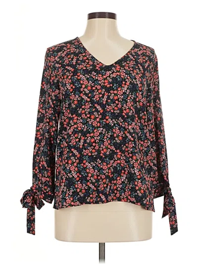 Pre-owned Cece 3/4 Sleeve Blouse In Black
