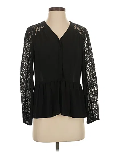 Pre-owned Cece 3/4 Sleeve Blouse In Black