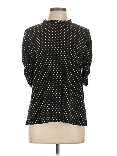 Pre-owned Cece 3/4 Sleeve Blouse In Black