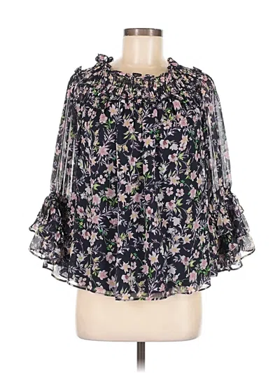 Pre-owned Cece 3/4 Sleeve Blouse In Black