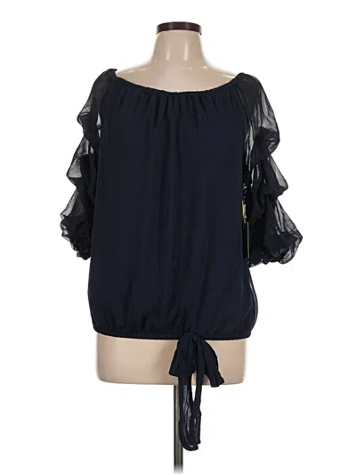 Cece 3/4 Sleeve Blouse In Black