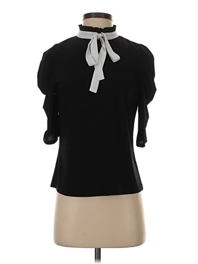 Pre-owned Cece 3/4 Sleeve Blouse In Black