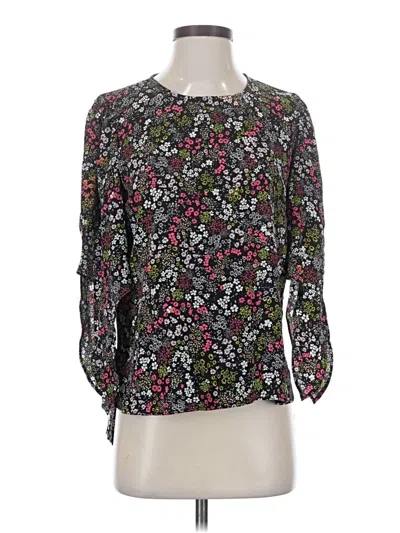Pre-owned Cece 3/4 Sleeve Blouse In Black