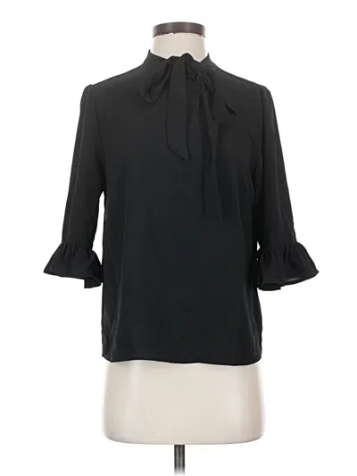 Pre-owned Cece 3/4 Sleeve Blouse In Black