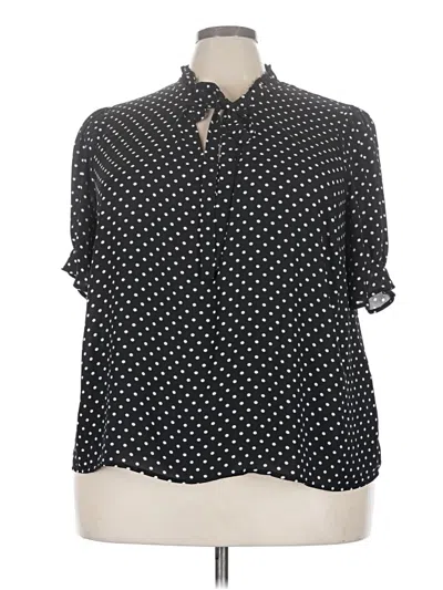 Pre-owned Cece 3/4 Sleeve Blouse In Black