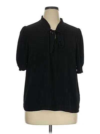 Pre-owned Cece 3/4 Sleeve Blouse In Black