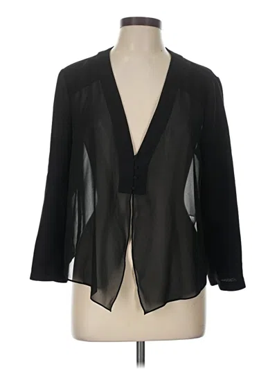 Pre-owned Cece 3/4 Sleeve Blouse In Black