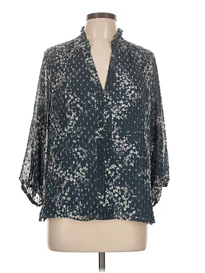 Pre-owned Cece 3/4 Sleeve Blouse In Gray