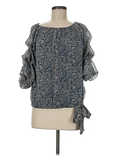 Pre-owned Cece 3/4 Sleeve Blouse In Gray