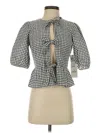 Cece 3/4 Sleeve Blouse In Blue