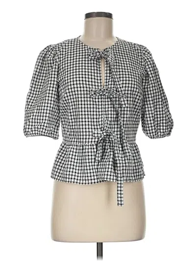Pre-owned Cece 3/4 Sleeve Blouse In Gray