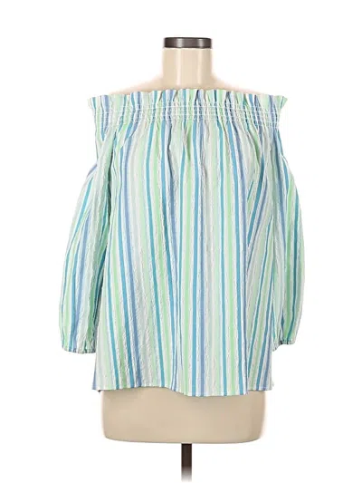 Cece 3/4 Sleeve Blouse In Green