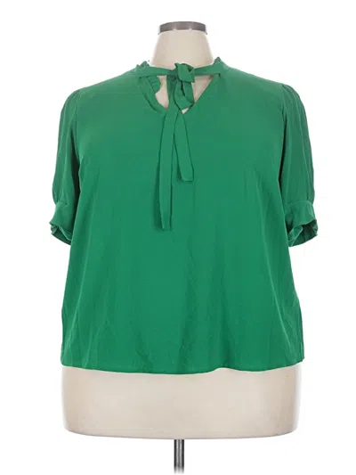 Pre-owned Cece 3/4 Sleeve Blouse In Green