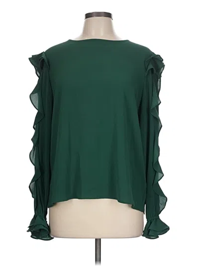 Pre-owned Cece 3/4 Sleeve Blouse In Green