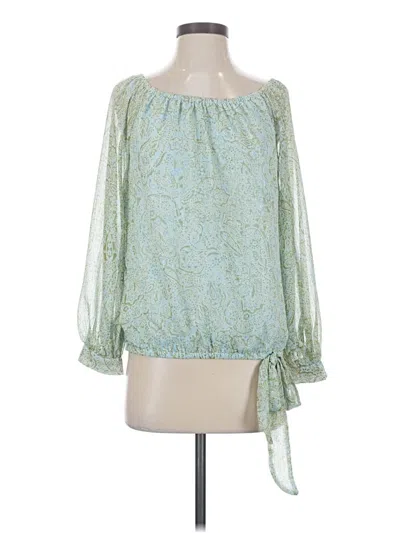 Pre-owned Cece 3/4 Sleeve Blouse In Green