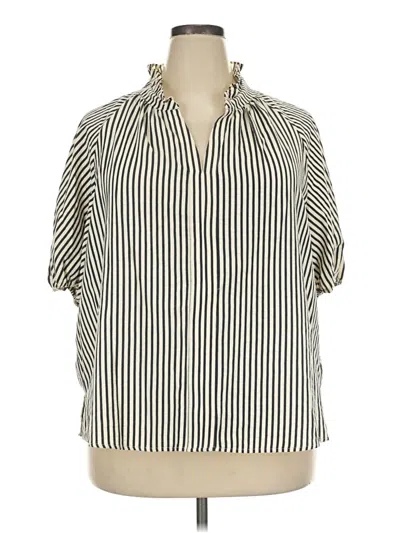 Pre-owned Cece 3/4 Sleeve Blouse In Ivory