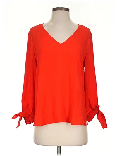Pre-owned Cece 3/4 Sleeve Blouse In Orange