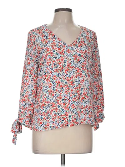 Pre-owned Cece 3/4 Sleeve Blouse In Orange