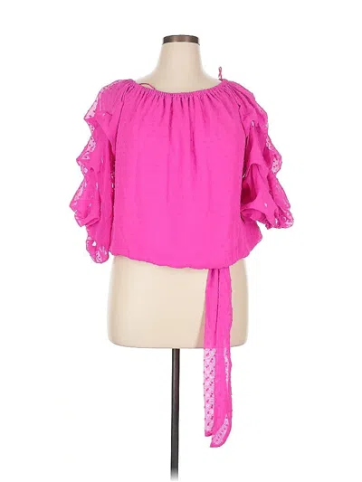 Pre-owned Cece 3/4 Sleeve Blouse In Pink