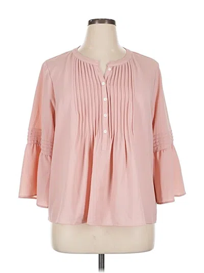 Pre-owned Cece 3/4 Sleeve Blouse In Pink