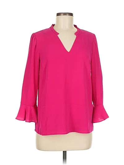 Pre-owned Cece 3/4 Sleeve Blouse In Pink