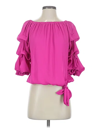 Pre-owned Cece 3/4 Sleeve Blouse In Pink