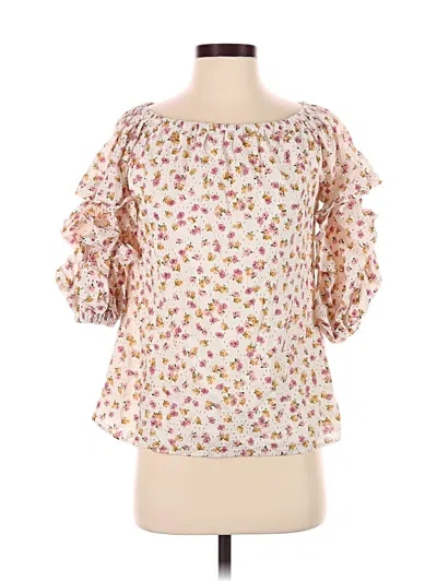 Pre-owned Cece 3/4 Sleeve Blouse In Pink
