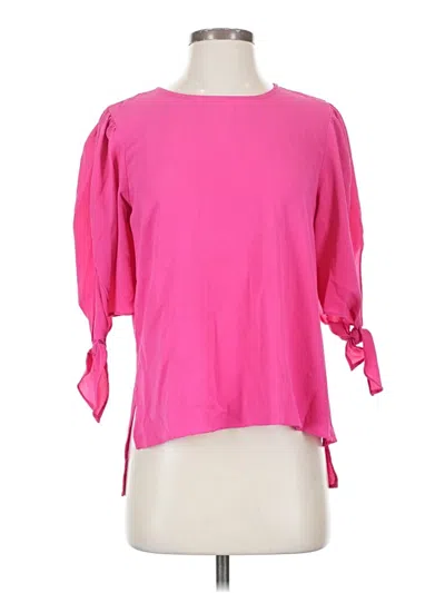 Pre-owned Cece 3/4 Sleeve Blouse In Pink