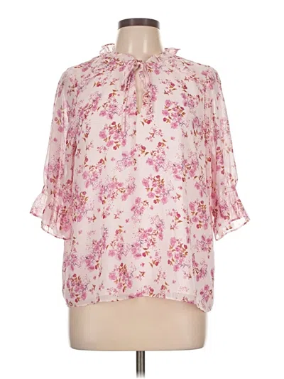 Pre-owned Cece 3/4 Sleeve Blouse In Pink