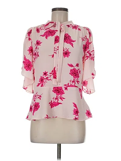 Pre-owned Cece 3/4 Sleeve Blouse In Pink